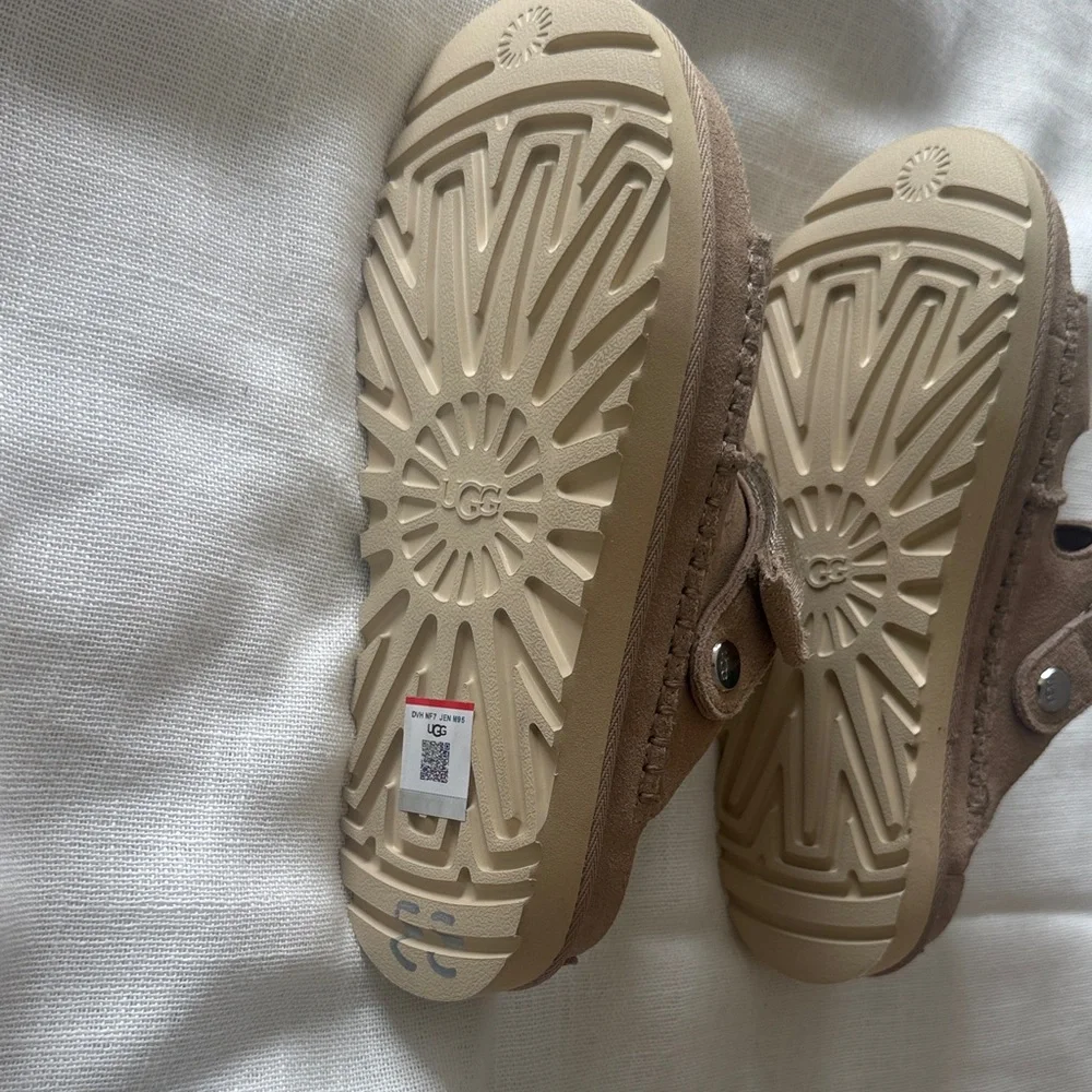 UGG Goldenstar Suede Tan Sandals - Picture 3 of 6